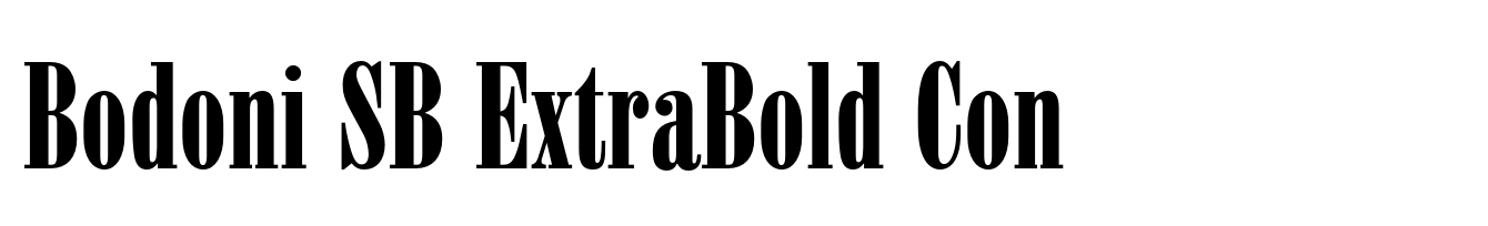 Bodoni SB ExtraBold Con